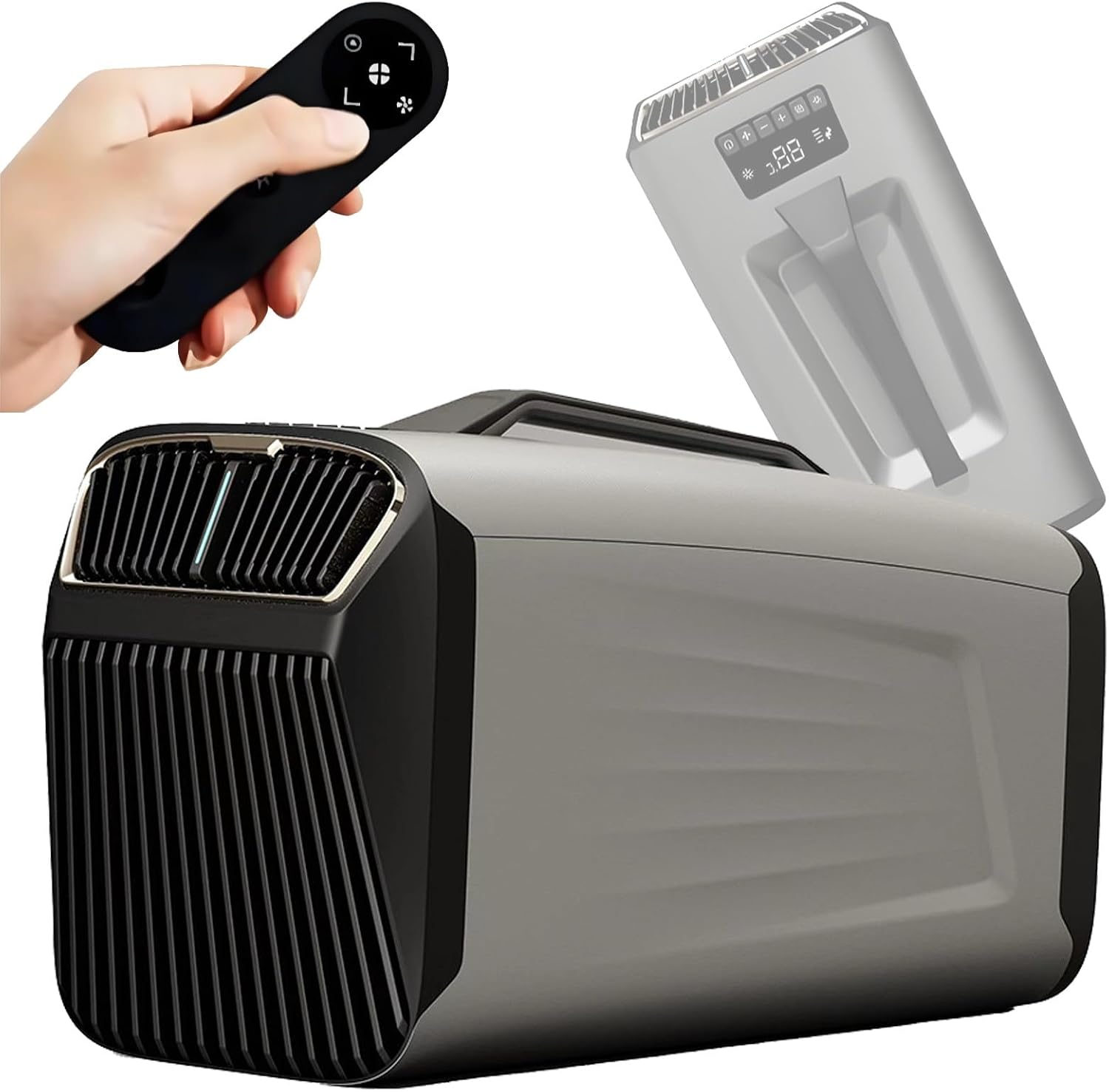 Condizionatore portatile Quixnova A-24V, unità di Raffreddamento rapido per Auto da 5200 BTU, condizionatore d'Aria Mobile a Basso consumo da 400