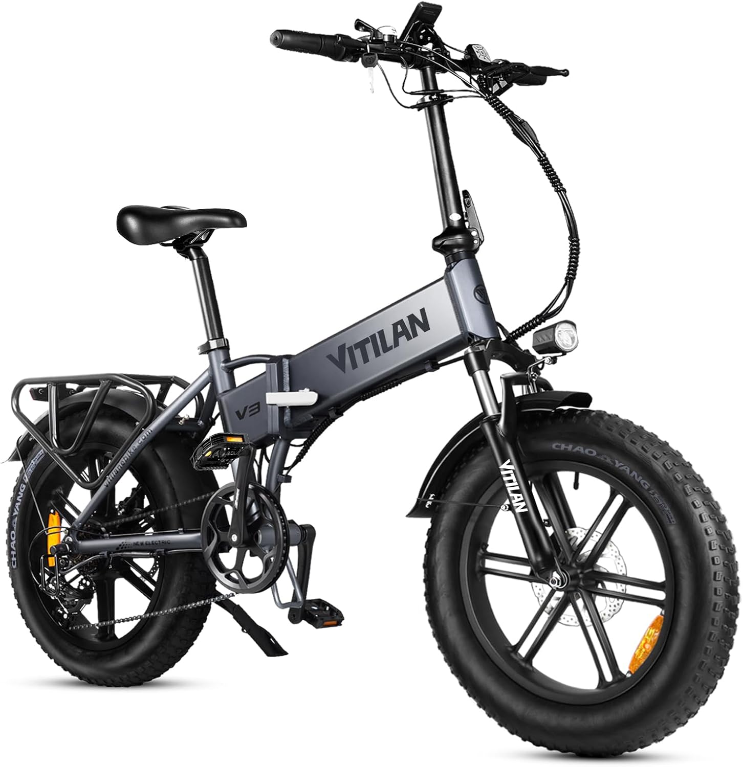 Bicicletta elettrica VITILAN, Elettrica Pieghevole, da 48 V 13 Ah Batteria Rimovibile, Velocità Massima 25 km/h, Motore Potente da 250 W