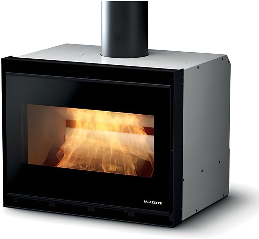 Caminetto elettrico Generic GTM90, con Focolare in Thermofix e Base in Ghisa, Potenza 13.5 kW, Classe Energetica A+, 5 Stelle