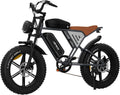 Bicicletta elettrica JANSNO, Elettrica 20' x 4.0 Fat Tire, 7 Velocità Bici Elettrica, Freni a Disco Meccanici Anteriori e Posteriori, Batteria
