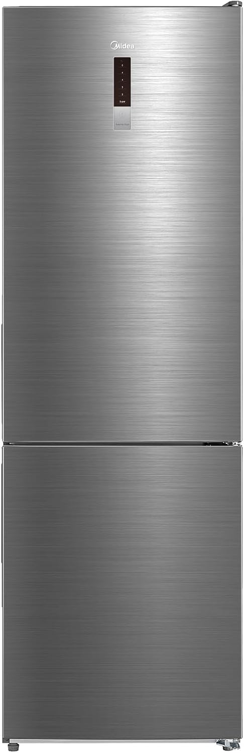 Frigorifero combinato Midea MDRB424FGD46OE, Frigorifero No Frost Combinato 310 L Inox Classe Energetica D