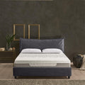 Letto EVERGREENWEB MATERASSI & BEDS, con Box Contenitore, Materasso Memory + Rete a Doghe in Legno 120x195cm + Cuscino GRATIS, Elegante Testiera