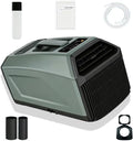 Condizionatore portatile Efficieran, Portatile per Campeggio Tenda, 5000 BTU Condizionatore Mobile Doppio Tubo, 400 W Basso Consumo per Van Life