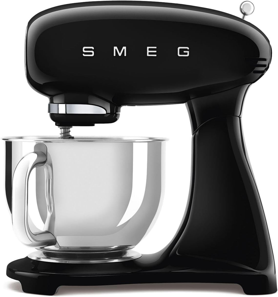 Smeg SMF03BLEU robot da cucina, 10 Livelli di Velocità, Funzione Smooth Start, Ciotola da 4,8 L, Sicurezza Blocco Motore, 3 Fruste