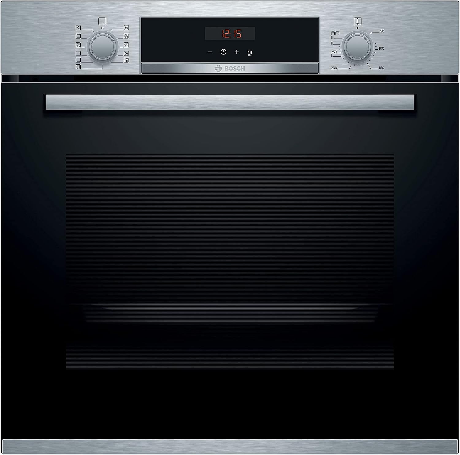 Bosch HBA574BR00 forno da incasso, Elettrico Serie 4, Forno Elettrico Ventilato da Incasso in Acciaio Inossidabile, con 7 Programmi Cottura