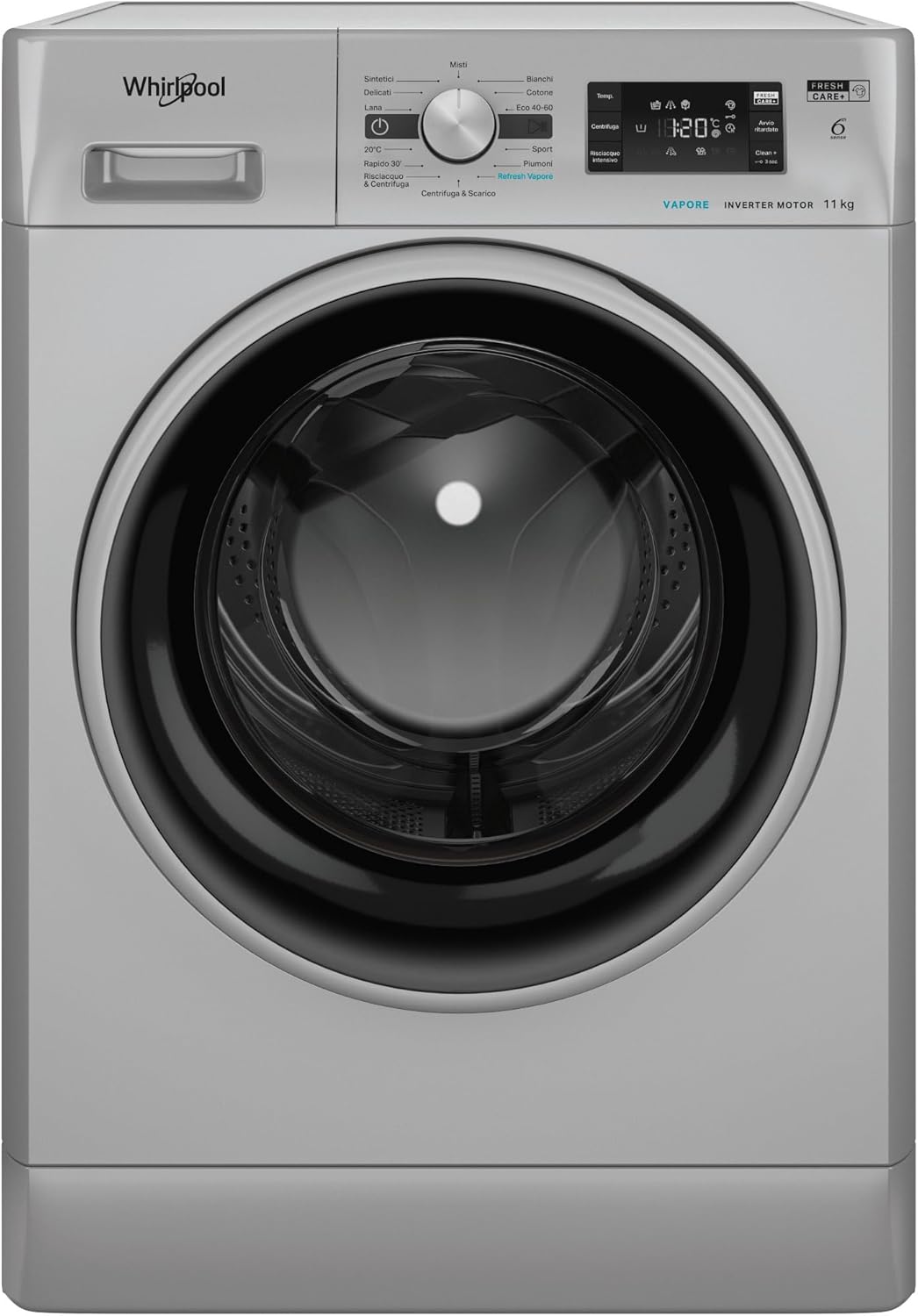 Whirlpool FFB 116 lavatrice, 11 kg Libera Installazione, Carica Frontale. Centrifuga 1400 Giri Al Minuto. Larghezza 59,5 cm, Profondità 60,5 cm