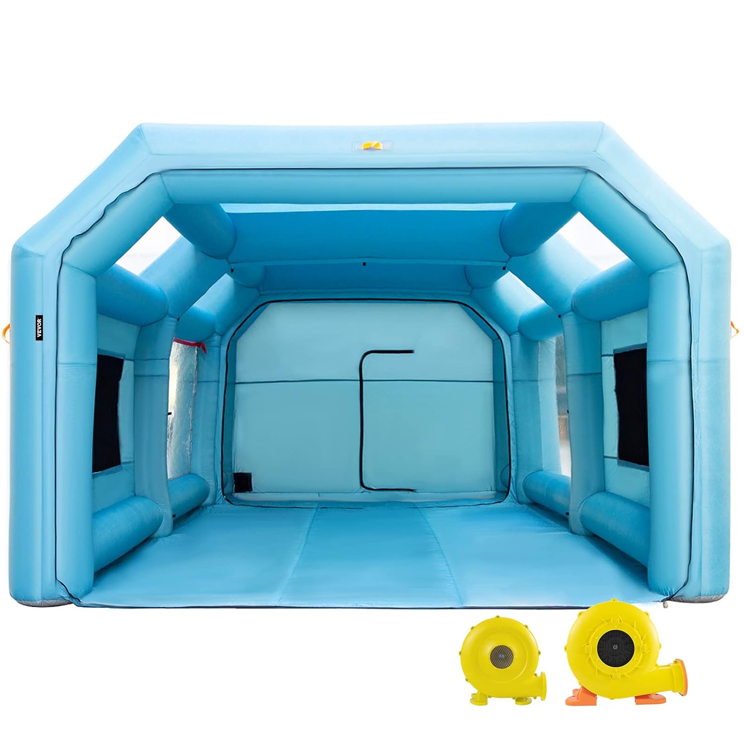 VEVOR Attrezzature per verniciatura, Tenda di Verniciatura Gonfiabile per Auto, Sistema di Filtrazione, a Oxford, Postazione di Verniciatura