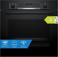 Bosch HQA574BB3 forno da incasso, Forno con Vapore da Incasso, Pirolisi: Pulizia del Forno Senza Sforzo, Display LED Rosso, 10 Programmi
