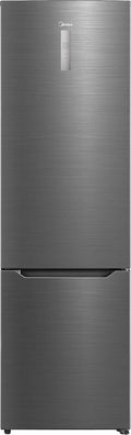 Frigorifero combinato Midea MDRB489FGD46O, Frigorifero No Frost Combinato 330 L Inox Classe Energetica D