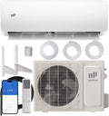 Split-System Upstreman SEER2, 12000 BTU Mini Split AC Heating System, 20 SEER2 230 V Mini Split Air Conditioner, Pre-Charged Heat Pump Ductless