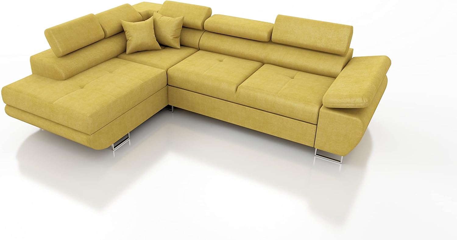 Divano Robin Inspire, Saturn Kingston Divano Angolare Letto Senape Sinistro