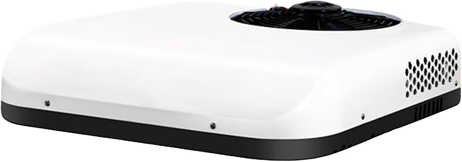 Climatizzatore Zanefoo, 12 V/24 V per Camper RV, Elettrico All-In-One Senza Unità Esterna, Silenzioso per Camion Trattore Bus Caravan