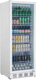 Frigorifero per bevande METRO Professional GSC4280, Metallo/Vetro, 59.5 x 54.5 x 159 cm, Raffreddamento Ventilato, con Serratura