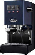 Macchina da caffè manuale Gaggia E24, Classic Evo Pro, Macchina per caffè espresso manuale, con caldaia in ottone e elettrovalvola, colore: blu