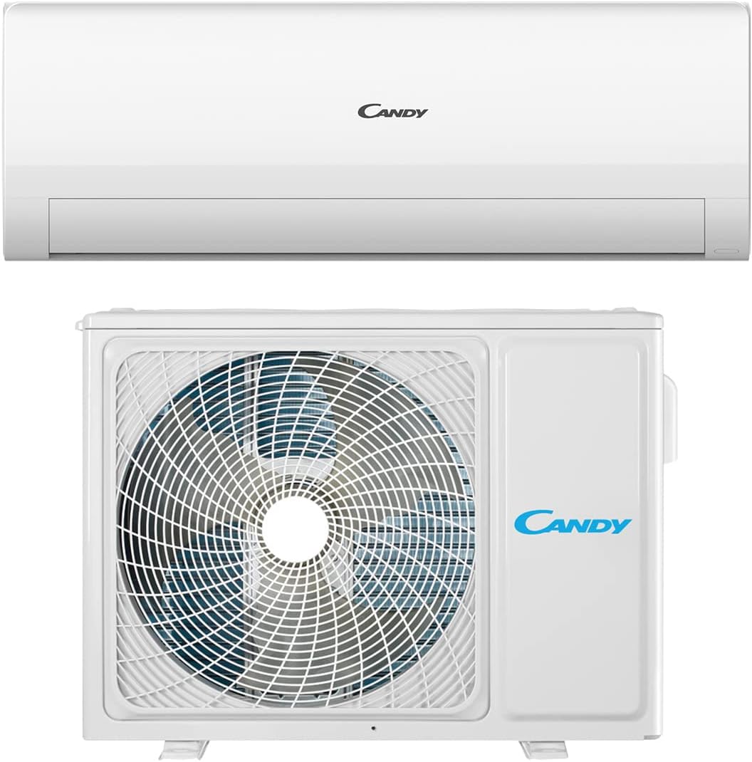 CANDY climatizzatore split, Condizionatore Smart Linea Aria, Climatizzatore Monosplit con Unità Esterna e Interna 12000 BTU, con Pompa di Calore