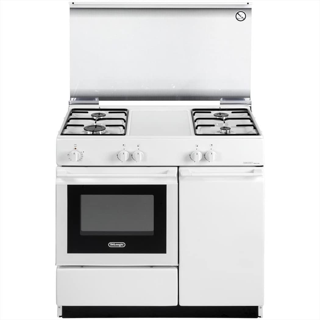 De'Longhi SEW 8540 cucina a libera installazione, NED Linea Smart, Cucina a gas con forno elettrico, 4 Fuochi, Dimensioni 86x50 cm, Classe B