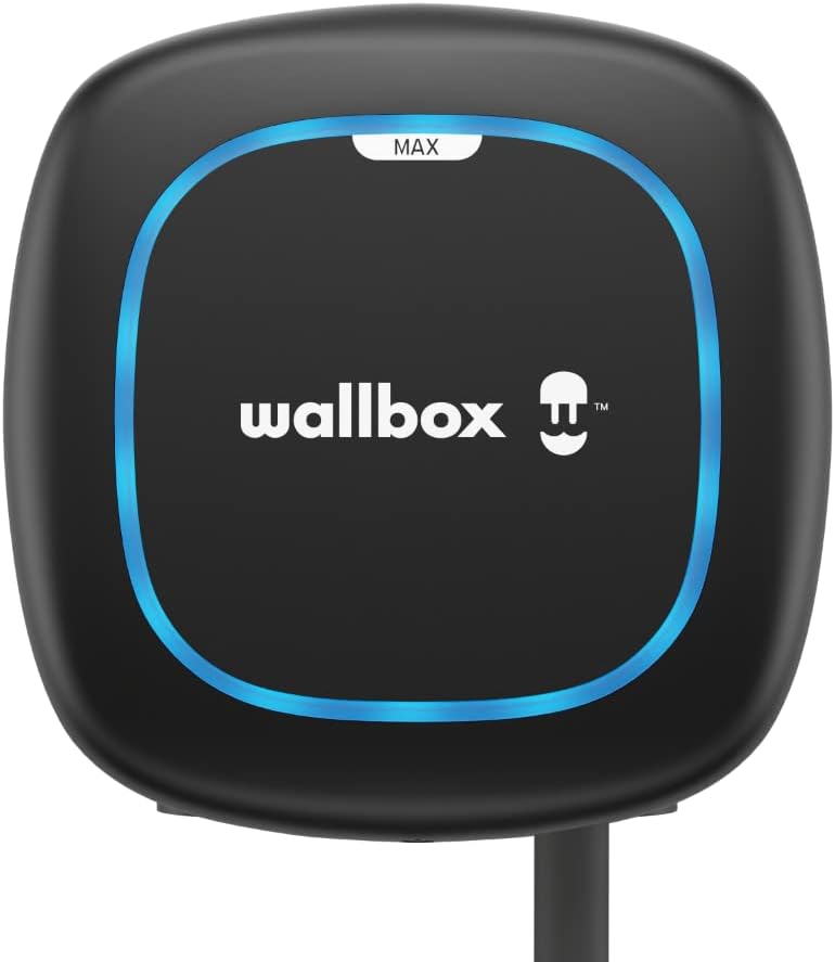 Stazioni di ricarica Wallbox, Pulsar Max, Caricatore per veicoli elettrici 7,4 kW, Bluetooth, interno/esterno, protezione di messa a terra