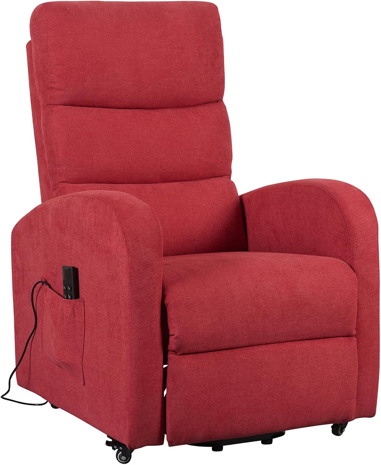 Poltrona reclinabile POLTRONE ITALIA, elettrica 2 motori, reclinazione indipendente schienale pediera con ruote seduta indeformabile elevabile