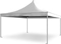 Gazebo TENDEEVOLUTION, Copertura in PVC Bianco e Struttura Omologata in Acciaio. Gazebo 4x4 Impermeabile adatto come Tettoia per Auto o Tendone