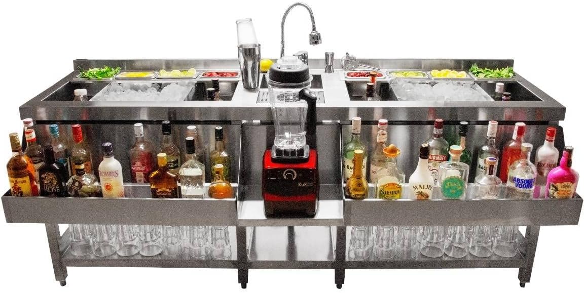 Set di accessori da Cocktail Monster Shop, con Rubinetto, Mensola per Bottiglie e Pentole Gastro