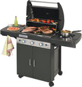 Barbecue a gas Campingaz, BBQ con 2 Grill, 3 Bruciatori in Acciaio Inox e 1 a Lato
