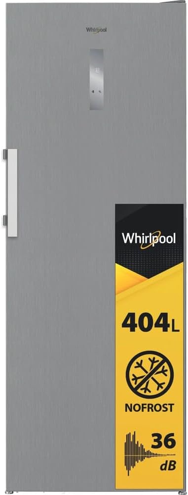 Whirlpool WHFF 6404 X6E congelatore verticale, Congelatore a Cassetti Verticale, 6 Ripiani, Freezer Capiente con FastFreeze, Illuminazione
