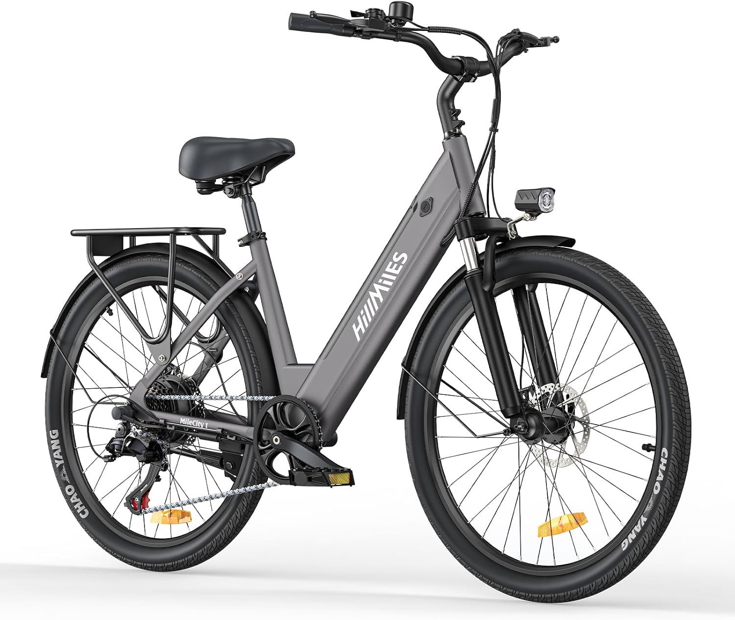 Bicicletta elettrica HillMiles IP65, Elettrica Per Adulti Da 26', 7 Velocità Bicicletta Elettrica da 36 V 13 Ah Batteria Rimovibile, 25km/h &