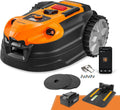 Robot tagliaerba Lawnmaster, Senza Filo 800m2 Batteria 4 Ah, Navigazione Ottica, Evitamento di Ostacoli, Stazione di Carica Automatica, Funzione