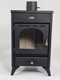 STUFA Nera A LEGNA MODELLO KIR9/12KW Prity KIR9 12KW, Stufa nera a legna modello /12 kw