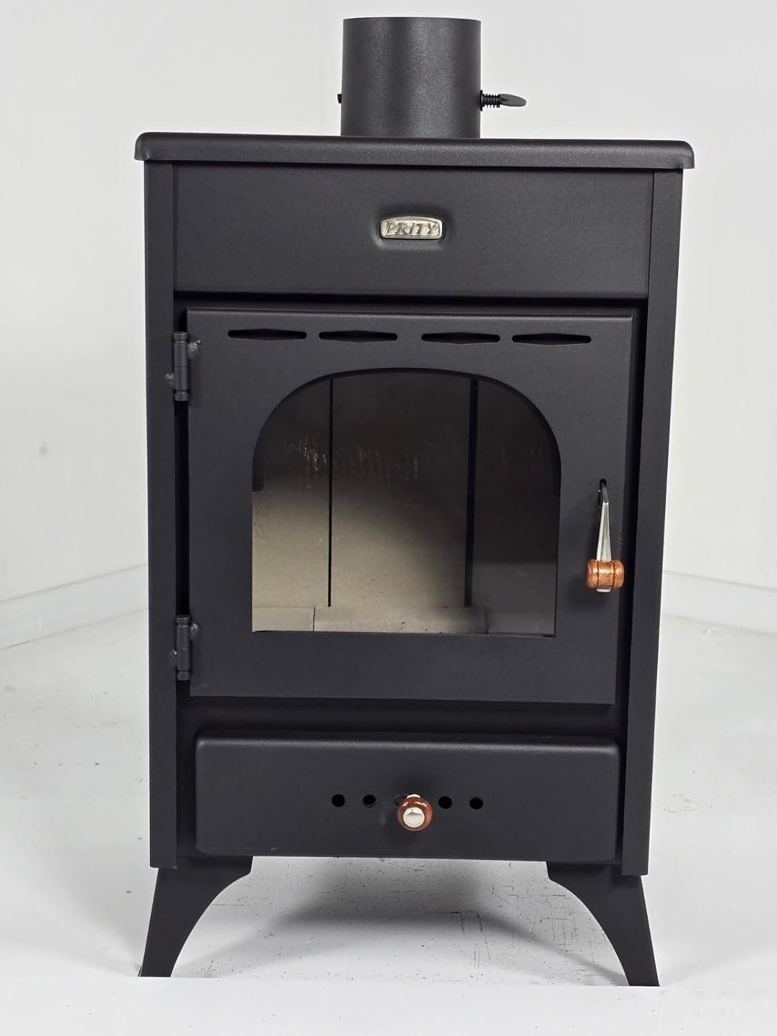 STUFA Nera A LEGNA MODELLO KIR9/12KW Prity KIR9 12KW, Stufa nera a legna modello /12 kw
