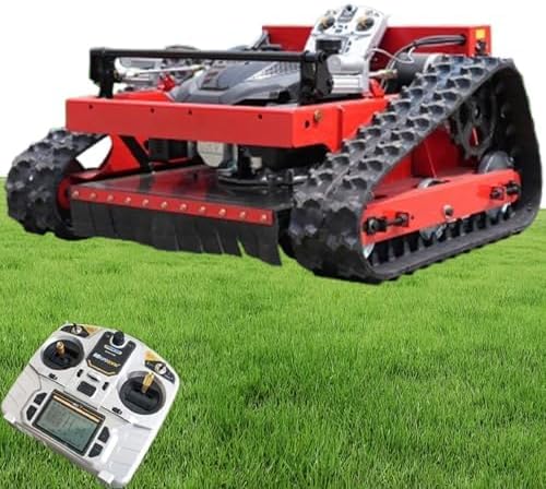 Robot tagliaerba Generic, Tosaerba cingolato a benzina, tosaerba telecomandato da 7,5 HP, supporta pendenze fino a 45°, altezza regolabile 10-180