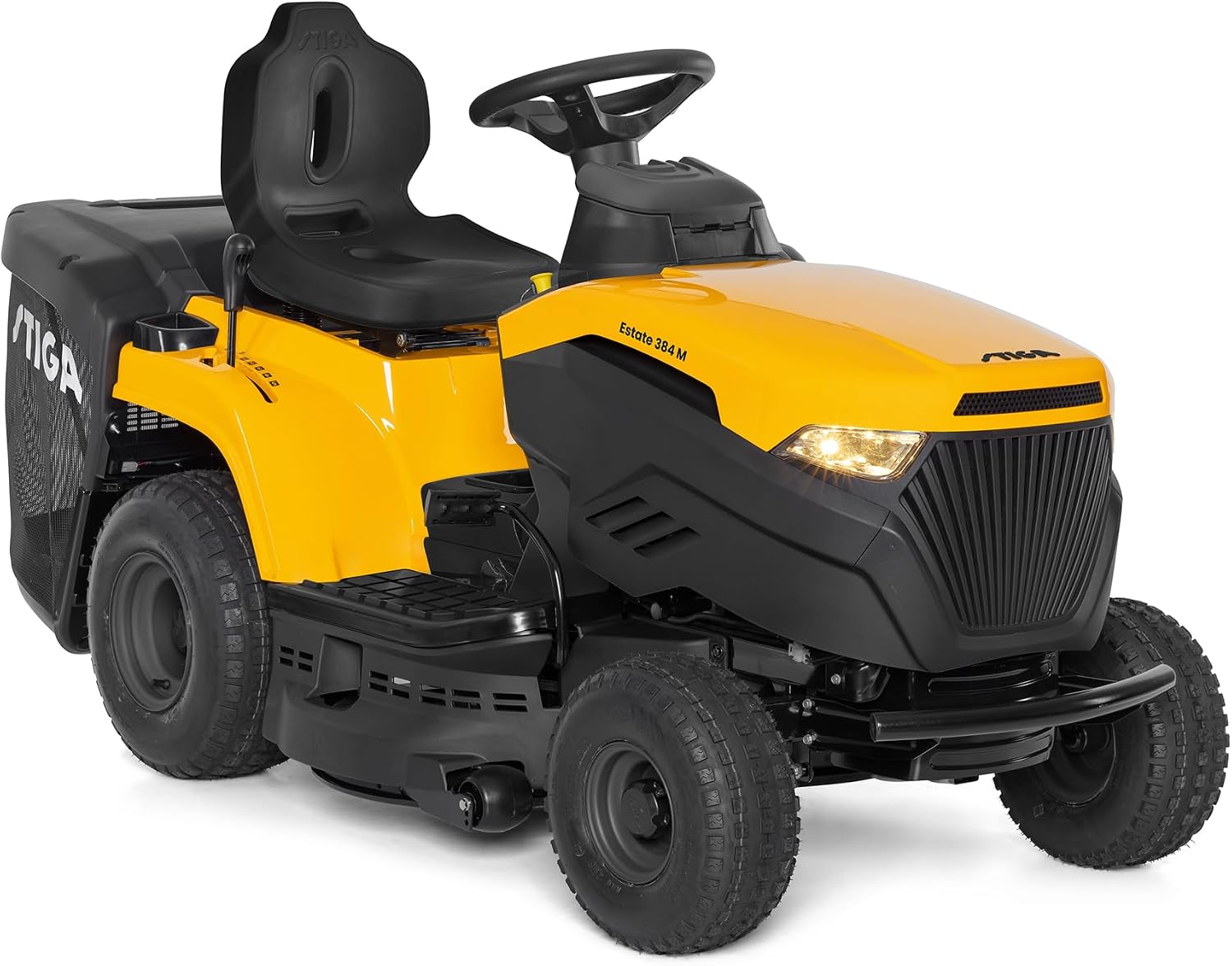 STIGA 384M Tagliaerba a trazione, Raccoglitore 200 L, Kit Mulching Opzionale Prati fino a 3.500 m2