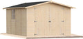 Casetta da giardino lecasettedilegno, da giardino in legno per esterno 12Mq 300x400 20 mm MADE IN ITALY mod. PERUGIA Senza Pavimento, Finestre