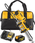 DEWALT DCGG581P1G-QW Pistole per grasso, Ingrassatore 18 V XR 2 Velocità con Batteria 5 Ah