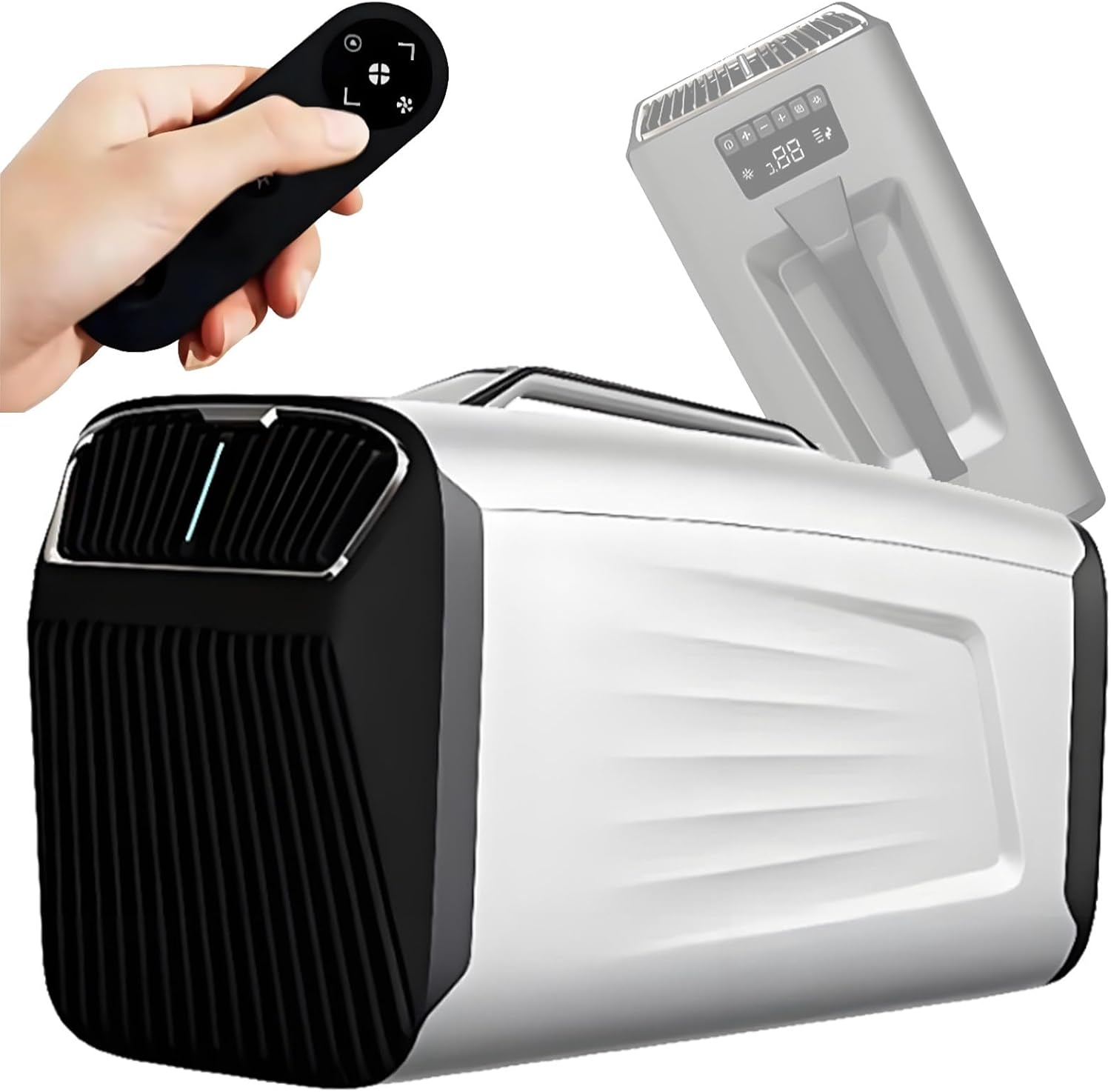 Condizionatore portatile Quixnova B-24V, unità di Raffreddamento rapido per Auto da 5200 BTU, condizionatore d'Aria Mobile a Basso consumo da 400