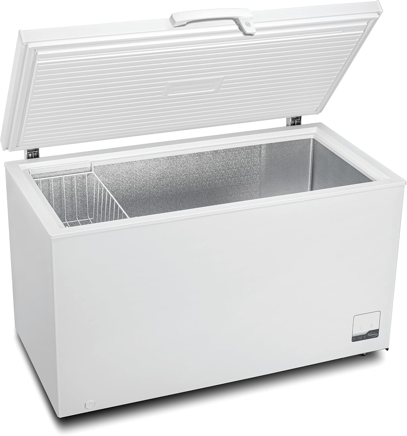 Congelatore a pozzetto METRO Professional GHF2400, Acciaio/Alluminio, 136.5 x 73.5 x 83.5 cm, 1 cestello, Illuminazione a LED, Con serratura