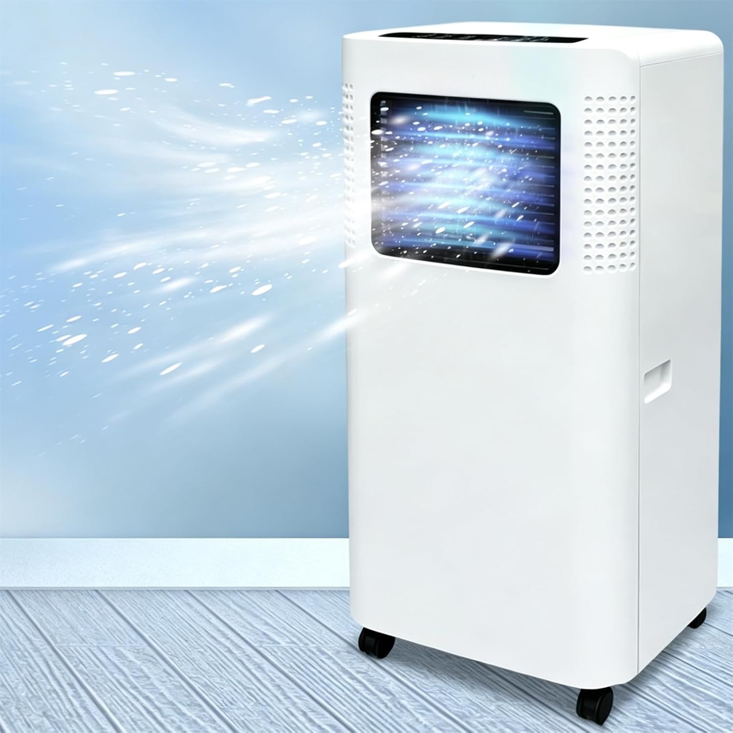 Condizionatore portatile GYQSSD, Portatile 8000 BTU, Unità 4-in-1 Con Raffreddamento E Deumidificazione, Modalità Sleep E Timer, Per Ambienti