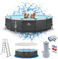 Piscine fuoriterra DARDARUGA, Piscina Fuori Terra Dardaruga Ø 488 x 132 cm, Mod. MAUI (2026), Marchio Italiano, Scala + Copertura + Telo Base +