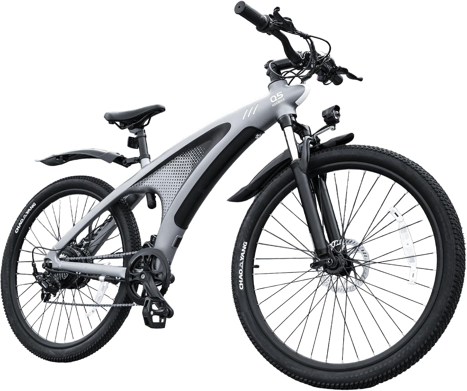 Mountain bike HX 20A, Q5 Shark Bici Elettrica Uomo, 27.5' bicicletta elettrica per Città e Off-Road, 48 V 13/20A, Autonomia di 100 km, Ammortizzat