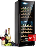 Cantinetta vino KLARSTEIN, Refrigerata a Zona Doppia per Interno/Esterni, Frigo Bar, Cantina con Vetrina, Mini Bar con Protezione UV, Frigo Touch