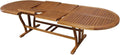 Tavolo milani home, da giardino ovale allungabile, legno di acacia, 10 posti, piano 200/300 x 110 cm