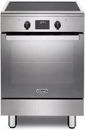 De'Longhi cucina a libera installazione, con forno elettrico, 60x60 cm, 4 fuochi, 9 funzioni