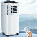 Condizionatore portatile XIUNYIE 24H, Portatile 7000 BTU 4-in-1 Ventilatore Deumidificatore, Telecomando Timer 24H modalità Notte Display